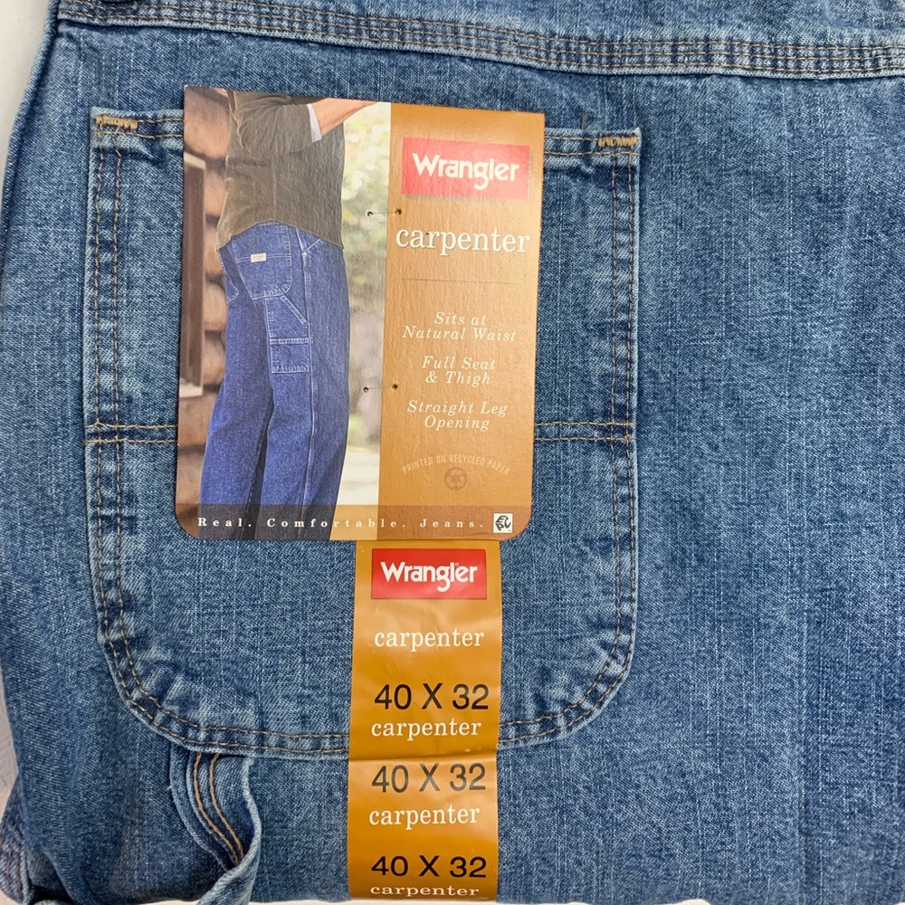 NWT Men’s Wrangler carpenter straight leg jeans